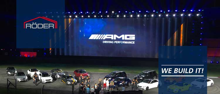 瑞德尔为奔驰AMG C63上海新车发布会打造专属的惊艳品牌馆